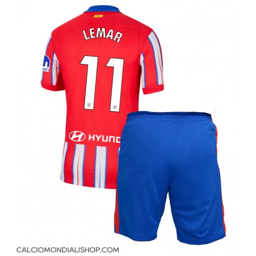 Maglie da calcio Atletico Madrid Thomas Lemar #11 Prima Maglia Bambino 2024-25 Manica Corta (+ Pantaloni corti)